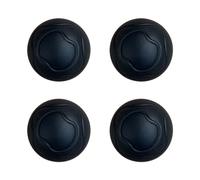 Alomejor Lot de 4 Capuchons de Pieds de Chaise D'extérieur, Boule en Caoutchouc Stabilisatrice, pour Chaises Lunaires, Installation Facile pour Terrains Irréguliers, Kaki (Black)