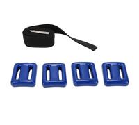 Alomejor Lot de 4 poids de plongée de 1 kg avec ceinture réglable, comprend 4 poids enduits pour apnée et plongée sous-marine