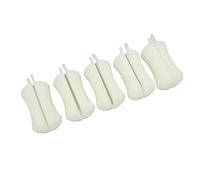 Alomejor Lot de 5 Boules Fixes de Canne à Pêche en Silicone, Attaches de Canne à Pêche Réutilisables avec Fixation Sécurisée, Accessoires Portables pour Pêcheurs et Plaisanciers (Couleur Lumineuse)