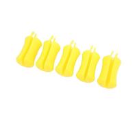 Alomejor Lot de 5 Boules Fixes de Canne à Pêche en Silicone, Attaches de Canne à Pêche Réutilisables avec Fixation Sécurisée, Accessoires Portables pour Pêcheurs et Plaisanciers (Yellow)