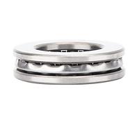 Alomejor Lot de 5 Roulements de Butée de Haute Précision à Faible Bruit pour la Fabrication de Machines, Diamètre Intérieur de 25 Mm, Diamètre Extérieur de 42 Mm, Acier à Roulement Durable
