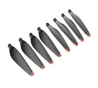 Alomejor Lot de 8 Hélices de Drone, 6030 Pales de Rechange à Faible Bruit avec équilibre Dynamique Précis pour Mini 3 Pro, Matériau PC Léger, Vol Solide et Stable (Bords Oranges)