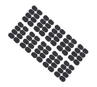 Alomejor Lot de 80 Coussinets Noirs en Silicone pour Embout de Saxophone - Coussinets Noirs de 0,5 Mm d'épaisseur - Adhésif Fort - Réduction des Vibrations pour les étudiants et les Joueurs -
