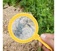 Alomejor Loupe éducative 3X avec Support pour L'exploration Scientifique des Enfants, Jouet pour Enfants pour L'observation des Insectes, Matériau Sûr, 8,1 X 4,4 X 1 Po