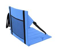 Alomejor Lumière du Pique-Nique Portable avec Poche Arrière en Maille pour Le Rangement - Coussin Pliant Extérieur - Noir, Bleu, Rouge 1pc (Blue)