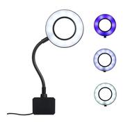 Alomejor Luminaire D'aquarium LED avec luminosité Réglable, 18 LED