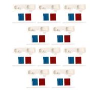 Alomejor Lunettes 3D, 10 Paires de Lunettes Rouge et Bleue avec Cartes à Personnaliser pour un Usage éducatif, Améliorent la Compréhension des Principes de L'imagerie 3D et la (avec