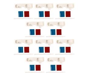 Alomejor Lunettes 3D, 10 Paires de Lunettes Rouge et Bleue avec Cartes à Personnaliser pour un Usage éducatif, Améliorent la Compréhension des Principes de L'imagerie 3D et la (avec
