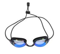 Alomejor Lunettes de Natation pour Adultes, Lentille PC Antibuée avec Sangle de Pont Nasal, Conception étanche pour l'entraînement Quotidien et la Natation (Bleu noir)
