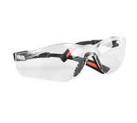 Alomejor Lunettes de sécurité avec Technologie Antibuée, Claire | Résistant aux éclaboussures, Branches réglables, Plaquette de nez souple, Usage industriel