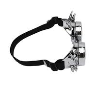Alomejor Lunettes Steampunk Exquises de Style Rétro avec Bande élastique, Parfaites pour les Fêtes, Matériau PC ABS (Argent brillant)