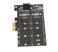 Alomejor M.2 vers PCI-E Adaptateur Carte Double Port | Transmission Stable, prend en charge PCI-E X1/X4/X8/X16, compatible avec les disques durs 2230/2242/2260/2280