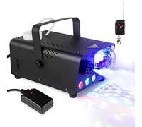 Alomejor Machine à Fumée Portable 600W avec Boule Lumineuse, éclairage