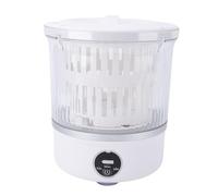 Alomejor Machine à Laver Portative, Laveuse Compacte Rechargeable sans Fil avec écran Tactile LED pour Vêtements et Chaussettes de bébé capacité 3L