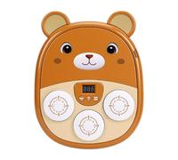Alomejor Machine de Boxe Musicale Télécommandée, Cibles de Jeu de Poinçonnage Intelligentes avec Batterie Technologique 24G pour Enfants, Jeu de Liaison en Famille (Brown)