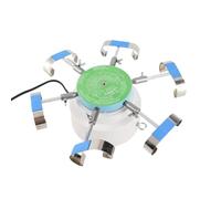 Alomejor Machine de Test de Remontoir de Montre Automatique pour Les Réparateurs et Les Passionnés de Montres, Matériau en Alliage, Peut Contenir 6 Montres, Fonctionnement Silencieux, Utilisation de