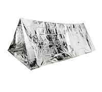 Alomejor Magasin d'urgence Réflexive Thermique Extérieure, 100% de la Feuille des Animaux de Compagnie Aluminisés pour la Survie et Le Tourisme de la Faune, avec Une épaisseur Standard (1 Place)