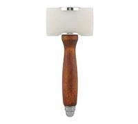 Alomejor Maillet de Sculpture sur Cuir, Outil Artisanal Durable pour Professionnels et Amateurs, Manche en Bois, Marteau en Nylon 7,3 Pouces