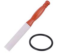 Alomejor Maillet pour Bol Chantant, Tige en Caoutchouc avec Manche en Bois, Accessoires pour Bols Sonores en Cristal, Conception Robuste et Durable pour la relaxation.