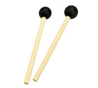 Alomejor Maillets de Xylophone en Caoutchouc avec Manche en érable pour | Embouts de Maillet en Caoutchouc, Manche en érable de 15,8 Cm, Compatibles avec Glockenspiel, Marimba et Kit de Cloche