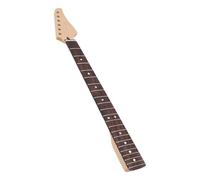 Alomejor Manche de Guitare électrique, 22 Frettes Palissandre érable avec Trous de Chevilles Pré-percés, pour Remplacement de Guitare électrique et Droitiers