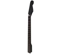 Alomejor Manche de Guitare électrique 22 Frettes, Touche en érable Noir et Palissandre avec Tige de Réglage et Repères Latéraux Incrustés, pour Accessoires de Manche de Guitare de