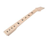 Alomejor Manche de Guitare électrique à 22 Frettes en Bois D'érable, Remplacement avec Tige en Treillis Réglable pour les Amateurs de Musique