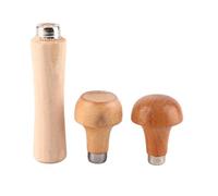 Alomejor Manche Ergonomique en Bois pour Outil de Coupe de Limes, Artisanat, Outils à Main de Bricolage, Couteau pour Lime Métallique, Râpe à Bois, Tournevis, Perceuses à Main, 3 Pièces