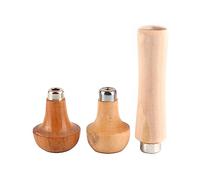 Alomejor Manche Ergonomique en Bois pour Outil de Coupe de Limes, Artisanat, Outils à Main de Bricolage, Couteau pour Lime Métallique, Râpe à Bois, Tournevis, Perceuses à Main, 3 Pièces
