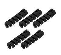 Alomejor Manchon de Câble de Frein 5pcs Cadre de Protection Protective Shide Shifter du Câble de Frein Protecteur avec Conception en Spirale pour Le Vélo Shif (Black)