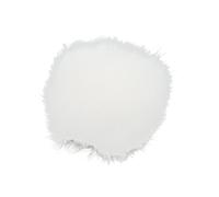 Alomejor Manchon de Pare-brise de Microphone en Fourrure et Confortable pour une Utilisation Intérieure et Extérieure, Ouverture de 0,5 Cm, Style Revers, 1 Pièce (WHITE)