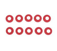 Alomejor Manchon de Queue de Billard, 10 Pièces Protecteur de Housse de Protection en Caoutchouc, avec Absorption des Vibrations et Conception Anti-Friction, pour Accessoires de (Rouge 21,5 mm/0,8