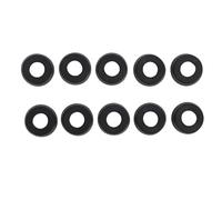 Alomejor Manchon de Queue de Billard, 10 Pièces Protecteur de Housse de Protection en Caoutchouc, avec Absorption des Vibrations et Conception Anti-Friction, pour Accessoires de (Noir 21,5 mm/0,8