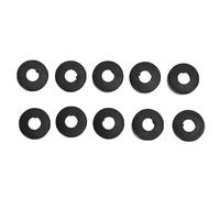 Alomejor Manchon de Queue de Billard, 10 Pièces Protecteur de Housse de Protection en Caoutchouc, avec Absorption des Vibrations et Conception Anti-Friction, pour Accessoires de (Noir 18mm/0,7 pouces)