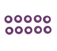 Alomejor Manchon de Queue de Billard, 10 Pièces Protecteur de Housse de Protection en Caoutchouc, avec Absorption des Vibrations et Conception Anti-Friction, pour Accessoires de (Violet 21,5 mm/0,8