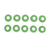 Alomejor Manchon de Queue de Billard, 10 Pièces Protecteur de Housse de Protection en Caoutchouc, avec Absorption des Vibrations et Conception Anti-Friction, pour Accessoires de (Vert 21,5 mm/0,8