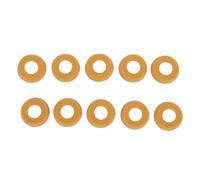 Alomejor Manchon de Queue de Billard, 10 Pièces Protecteur de Housse de Protection en Caoutchouc, avec Absorption des Vibrations et Conception Anti-Friction, pour Accessoires de (Jaune 21,5 mm/0,8