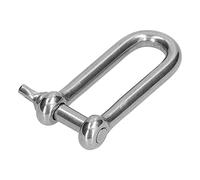 Alomejor Manille Longue en D en Acier Inoxydable, Connecteur Haute Résistance pour la Construction, Fiable et Durable, 3 X Manille Longue en D (3 piècesM12)