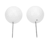 Alomejor Marqueur de Balle de Golf, Boîte à Tee en Résine avec Pointes en Acier, 2 Pièces