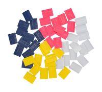 Alomejor Marqueurs de Cire à Craie de Tailleur, 50 Feuilles, 4 Couleurs, Marqueur de Tissu Lavable pour Travaux Manuels, Modifications D'ourlets, Durables pour les Couturières Professionnelles et les