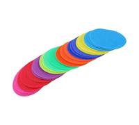 Alomejor Marqueurs de Points en Poly, 9 Couleurs, Points de Sol à Fixation Tactile pour Les Activités sur Tapis, 45 Pièces