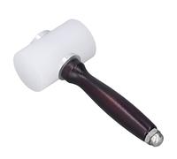 Alomejor Marteau à Découper le Cuir en Nylon avec Manche en Bois, Maillet Durable pour les Projets de Maroquinerie, Prise Confortable, Longueur 7,5 Pouces