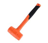 Alomejor Marteau Maillet en Caoutchouc Polyvalent, Conception à Peau Dure de 2 Lb, pour un Usage Domestique et des Travaux D'installation
