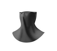 Alomejor Masque de Protection Solaire Ice Cool, Cache-cou, Protection UV UPF50+, Tissu en Nylon et élasthanne Léger et Respirant, avec Trous D'aération pour Aucune Expérience de (BLACK)