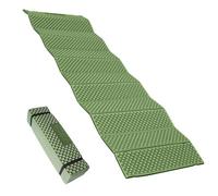 Alomejor Matelas de Couchage de Camping Portable en Mousse, Matelas Pliant Léger Résistant à l'humidité avec Support Ergonomique et Rangement Compact, pour Randonnée en Plein Air et (armée Verte)