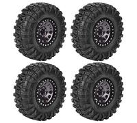 Alomejor Matériau en Alliage en Aluminium pour durabilité élevée durabilité Rc Merveilleuse Installation Hpi 1/10 Rc Robot 4 Pcs 2,2 Pouces Accessoires (Gray)