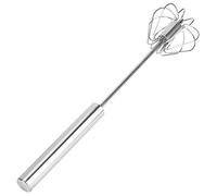 Alomejor Mélangeur Batteur à œufs en Acier Inoxydable, Mélangeur pour œufs, Pâte à Lait avec Poignée Ergonomique, 14 Pouces, Adaptable aux Ustensiles de Cuisine (k3328#B (taille moyenne))