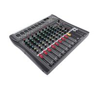 Alomejor Mélangeur de Son Professionnel à 8 Canaux avec Bluetooth et Effet de Retard pour les Performances en Direct et les événements Musicaux à Domicile AC100-240V