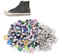 Alomejor Metal Grommet Kit, 8mm/10mm Colorful Eyelets (iron)
