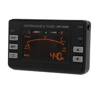 Alomejor Métronome-accordeur, Instrument LCD avec 3 Modes de Micro et Indicateur LED, pour Guitare, Violon, Saxophone, ukulélé et Piano (Instrument à vent MT-40W)
